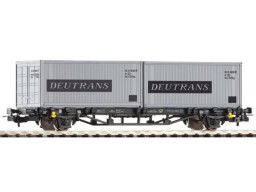 Piko Plošinový vagón Lgs579 2x20ft kontejnér Deutrans DR IV - 57747